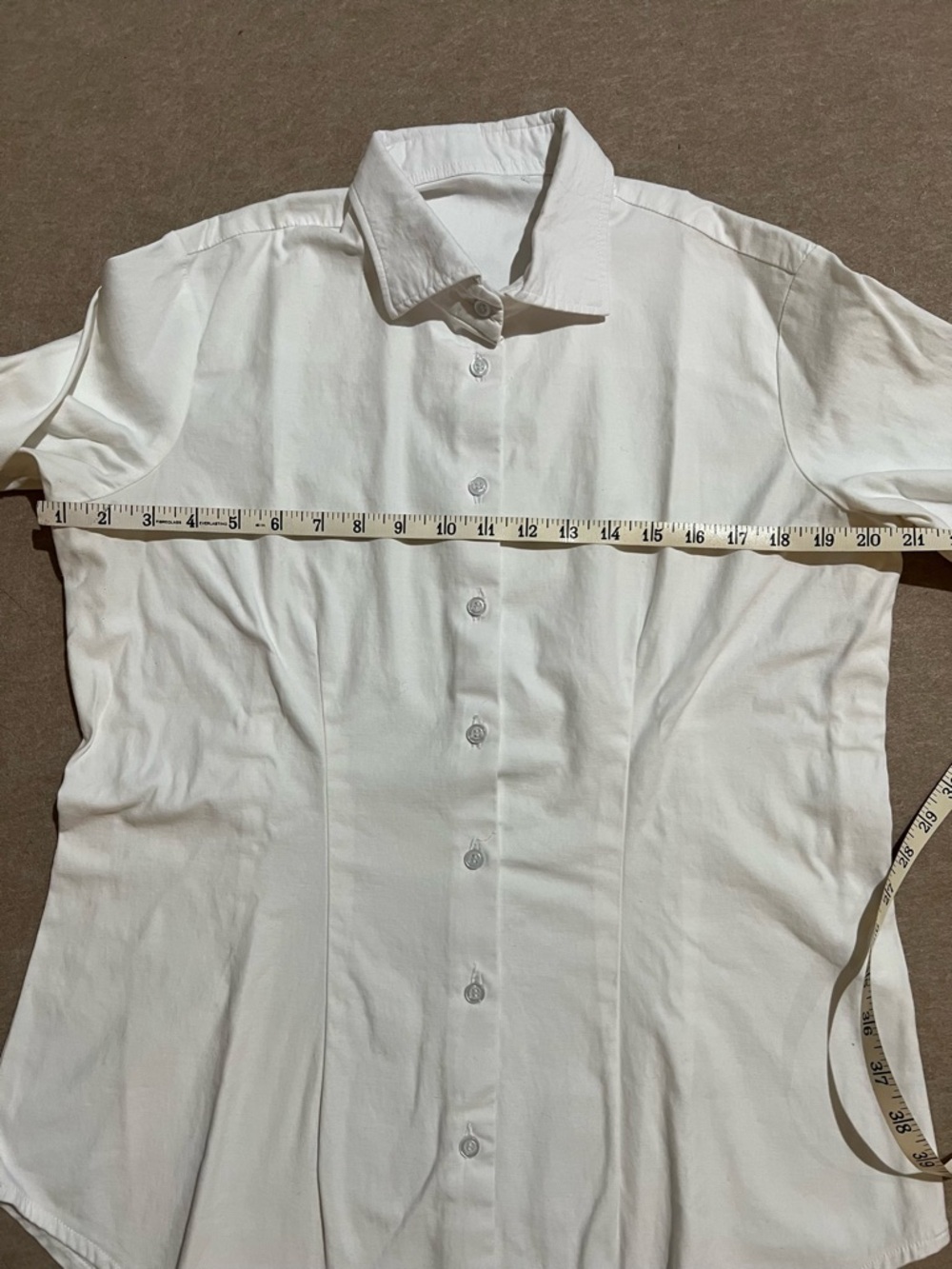 Tailor made Women’s Classic White Button-Down Shirt in Stretch Cotton Blend - Picture 5 of 7